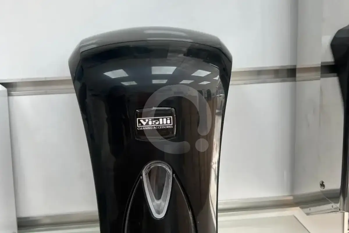 Distributeur savon liquide 1000ml blanc / noir