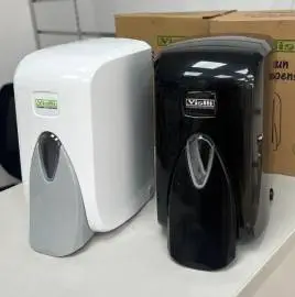 Distributeur savon 500ml vialli blanc / noir