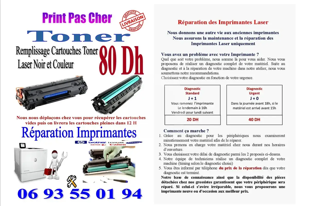 Réparation imprimantes