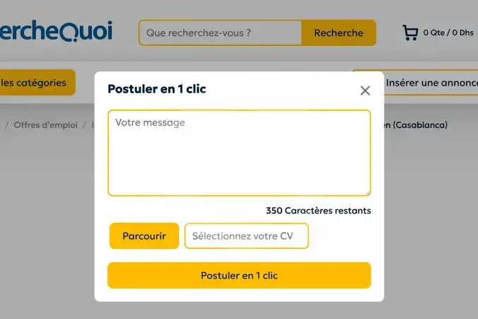 Qui Cherche Quoi Maroc innove avec le recrutement en 1 clic !